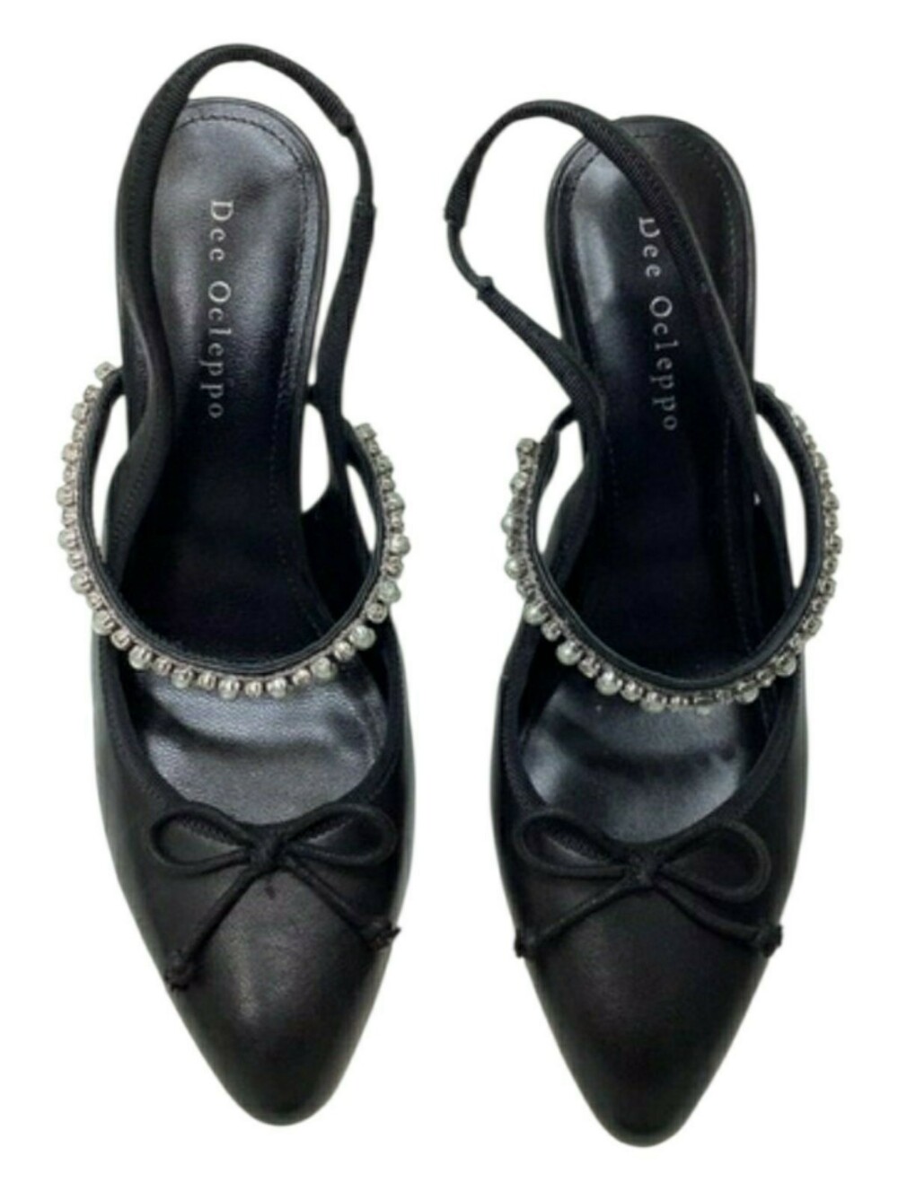 Dee Ocleppo Houston Black Slingback Pump Size 7.5